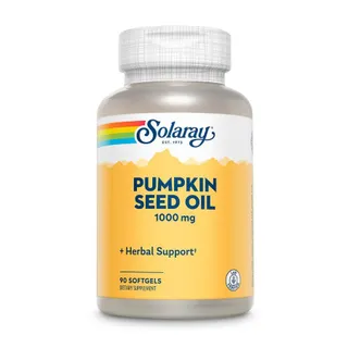 Олія насіння гарбуза Solaray Pumpkin Seed Oil 1000 mg, 90 капсул
