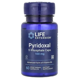 Вітамін B6 Life Extension Pyridoxal 5'-Phosphate 100 mg, 60 вегакапсул