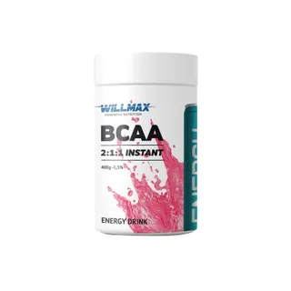 Амінокислота BCAA Willmax BCAA 2:1:1, 400 грам - Енергетик