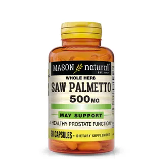 Натуральна добавка Mason Natural Saw Palmetto 500 mg, 60 капсул