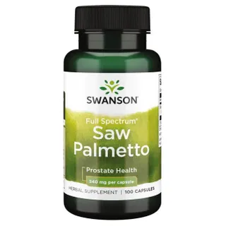 Натуральна добавка Swanson Saw Palmetto 540 mg Full Spectrum, 100 капсул