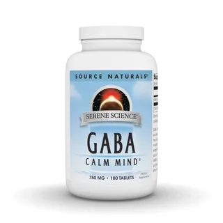 ГАМК Source Naturals Serene Science GABA 750 mg, 180 таблеток