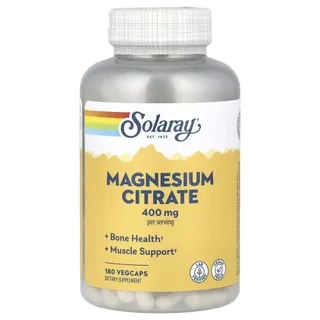 Магній цитрат Solaray Magnesium Citrate 400 mg, 90 вегакапсул