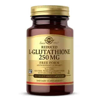 Натуральна добавка Solgar L-Glutathione 250 mg Reduced, 30 вегакапсул