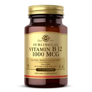 Вітаміни та мінерали Solgar Vitamin B12 1000 mcg Sublingual, 100 таблеток