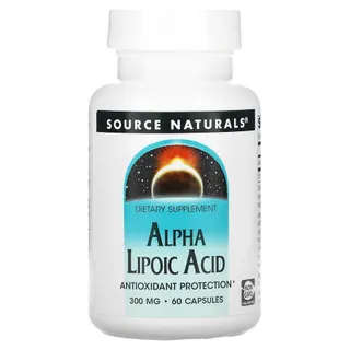 Альфа-ліпоєва кислота Source Naturals Alpha Lipoic Acid 300 mg, 60 капсул