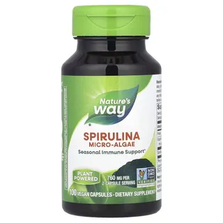 Спіруліна Nature's Way Spirulina Micro-Algae, 100 вегакапсул