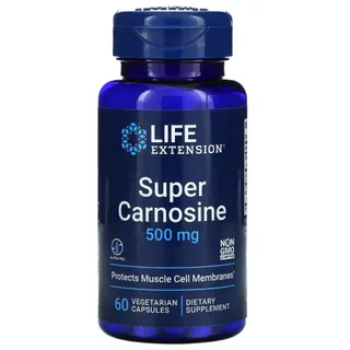 Амінокислота Life Extension Super Carnosine 500 mg, 60 вегакапсул
