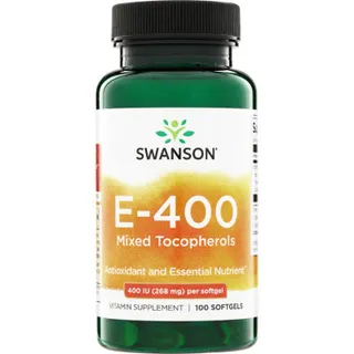 Вітаміни та мінерали Swanson Vitamin E 400 IU (268 mg) Mixed Tocopherols, 100 капсул