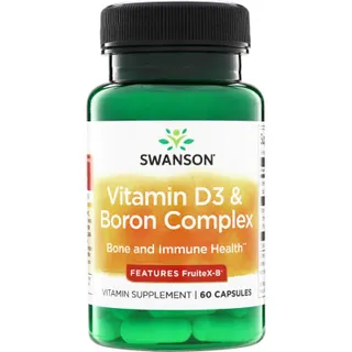 Вітаміни та мінерали Swanson Vitamin D3 & Boron Complex, 60 капсул