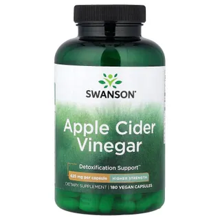 Яблучний оцет Swanson Apple Cider Vinegar 625 mg Higher Strength, 180 капсул
