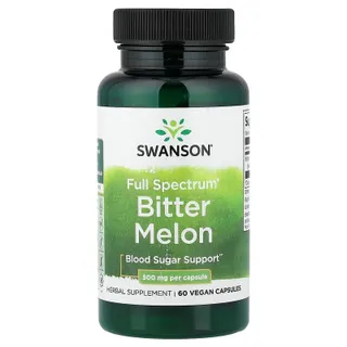 Натуральна добавка Swanson Bitter Melon 500 mg Full Spectrum, 60 капсул