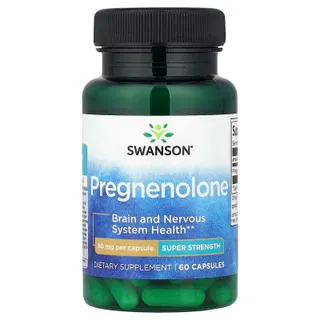 Амінокислота для мозку Swanson Pregnenolone 50 mg Super Strength, 60 капсул