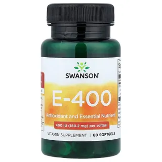 Вітаміни та мінерали Swanson Vitamin E 400 IU (180 mg), 60 капсул