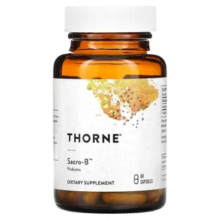 Сахароміцети Буларді Thorne Sacro-B, 60 вегакапсул для підтримки шлунково-кишкового тракту