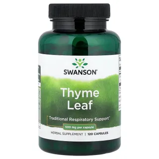 Екстракт листя тим’яну Swanson Thyme Leaf 500 mg, 120 капсул