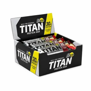 Батончик FitWin Titan Bar, 9*85 грам - Банан-полуниця