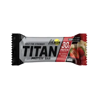 Батончик FitWin Titan Bar, 85 грам - Банан-полуниця