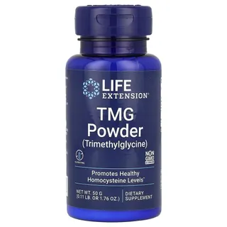 Триметилгліцин Life Extension TMG Powder, 50 грам для підтримки серцево-судинної системи