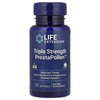 Натуральна добавка Life Extension ProstaPollen Triple Strength, 30 капсул для підтримки здоров'я передміхурової залози
