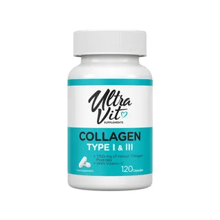 Препарат для суглобів і зв'язок VPLab UltraVit Collagen Type I &amp Collagen Type I &amp 120 капсул