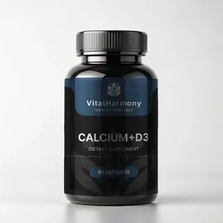 Кальцій і вітамін D VitalHarmony Calcium + D3, 90 капсул