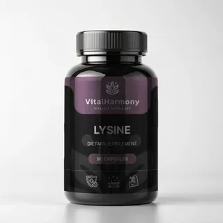 L-лізину гідрохлорид VitalHarmony Lysine, 90 капсул для підтримки імунної системи
