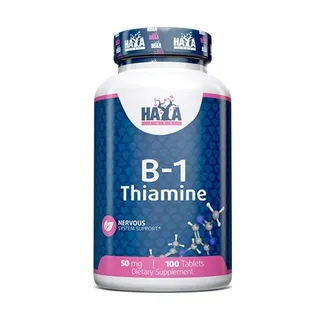 Вітаміни та мінерали Haya Labs Vitamin B1 50 mg, 100 таблеток