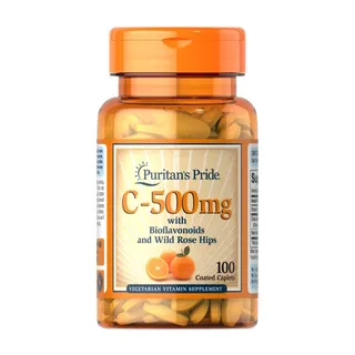 Вітаміни та мінерали Puritan's Pride Vitamin C 500 mg with Bioflavonoids and Rose Hips, 100 каплет