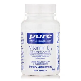 Вітаміни та мінерали Pure Encapsulations Vitamin D3 5000 IU, 120 капсул
