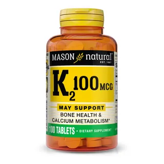 Вітаміни та мінерали Mason Natural Vitamin K2 100 mcg, 100 таблеток