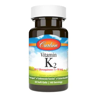 Вітаміни та мінерали Carlson Labs Vitamin K2 MK-7 90 mcg, 60 капсул