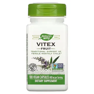 Натуральна добавка Nature's Way Vitex Fruit, 100 вегакапсул