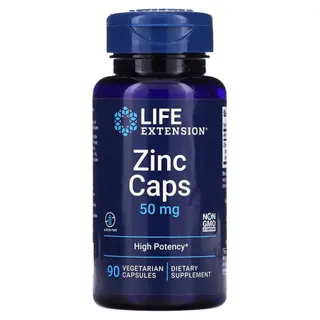 Вітаміни та мінерали Life Extension Zinc 50 mg, 90 вегакапсул