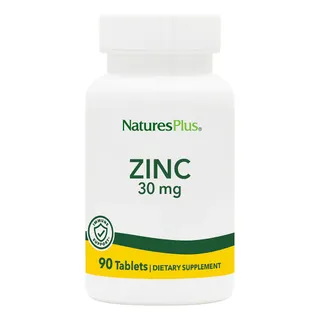 Вітаміни та мінерали Natures Plus Zinc 30 mg, 90 таблеток