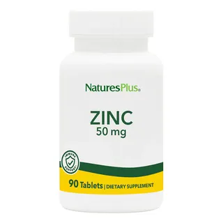 Вітаміни та мінерали Natures Plus Zinc 50 mg, 90 таблеток