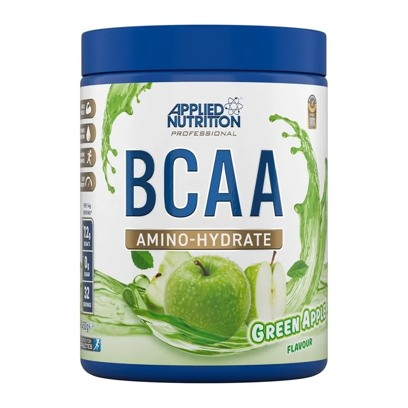 Амінокислота BCAA Applied Nutrition BCAA Amino Hydrate, 450 грам - Зелене яблуко