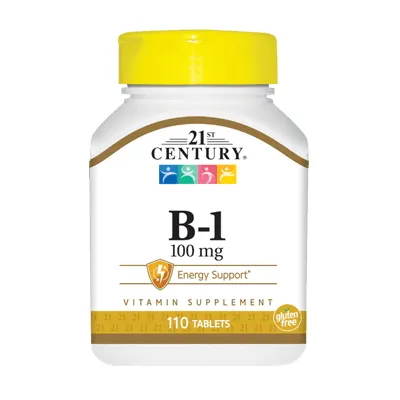 Вітаміни та мінерали 21st Century Vitamin B1 100 mg, 110 таблеток