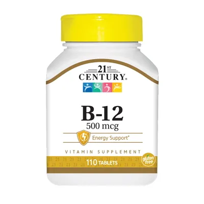 Вітаміни та мінерали 21st Century Vitamin B12 500 mcg, 110 таблеток