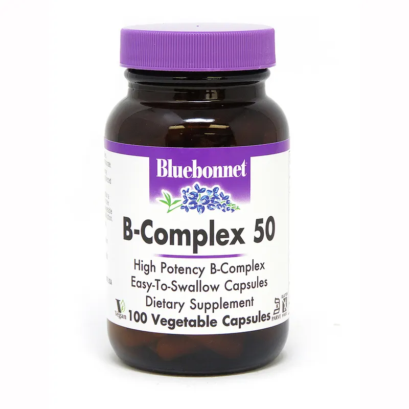 Вітаміни та мінерали Bluebonnet Nutrition B-Complex 50, 100 вегакапсул