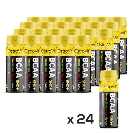 Амінокислота BCAA OstroVit BCAA Shot, 24*80 мл - Вишня-лимон-лайм