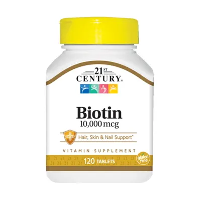 Вітаміни та мінерали 21st Century Biotin 10000 mcg, 110 таблеток