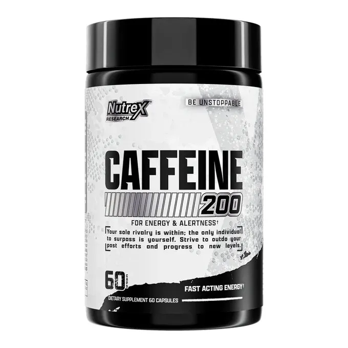 Кофеїн безводний Nutrex Research Caffeine 200, 60 капсул