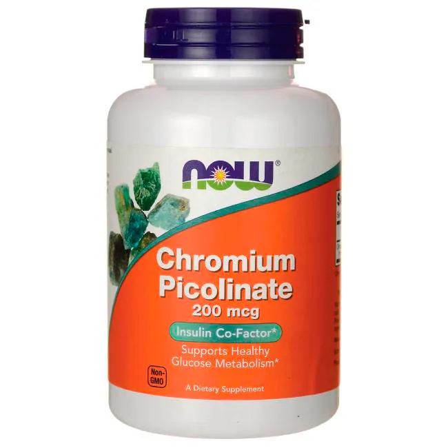 Вітаміни та мінерали NOW Chromium Picolinate, 100 вегакапсул