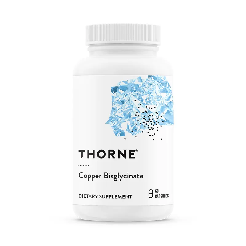 Вітаміни та мінерали Thorne Copper Bisglycinate, 60 капсул