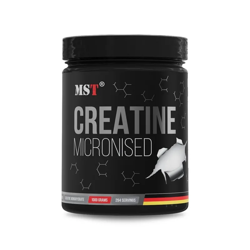 Креатин моногідрат MST Nutrition Creatine Micronised, 1 кг для підтримки м'язового росту