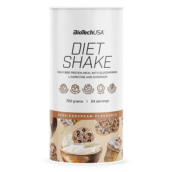 Замінник харчування BioTech Diet Shake, 720 грам - Печиво-крем