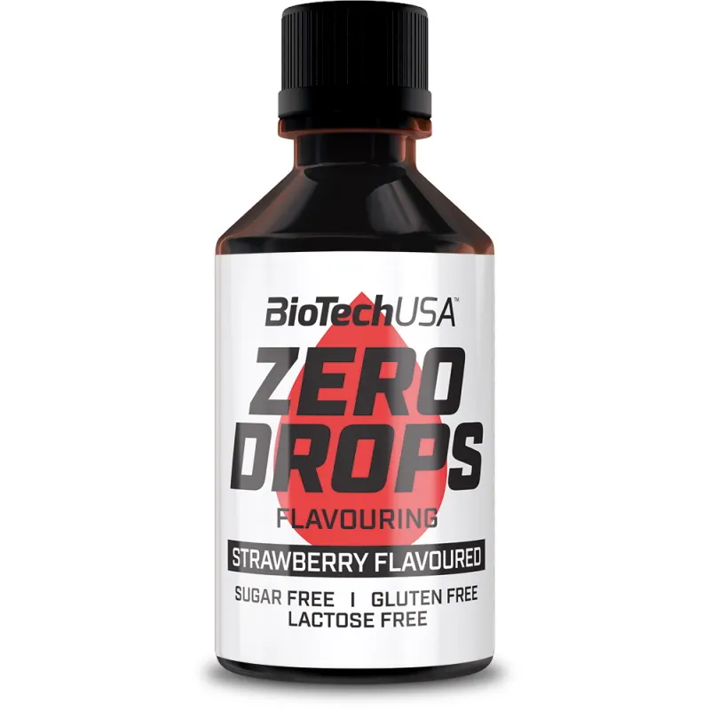 Замінник харчування BioTech Zero Drops, 50 мл - Полуниця