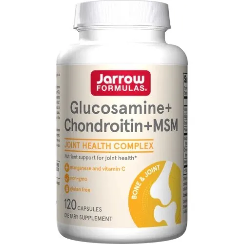 Препарат для суглобів і зв'язок Jarrow Formulas Glucosamine + Chondroitin + MSM, 120 капсул