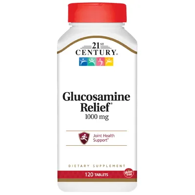 Препарат для суглобів і зв'язок 21st Century Glucosamine Relief 1000 mg, 120 таблеток